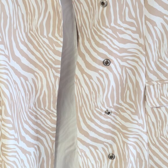 ForMe Zebra Print Mini Shirt Dress - Picture 6 of 8